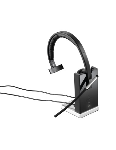 Logitech H820E Zestaw Słuchawkowy Bezprzewodowy Opaska Na Głowę Biuro/Centrum Telefoniczne Podstawka Do Ładowania Czarny