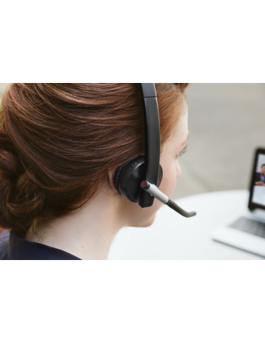 Logitech H820E Zestaw Słuchawkowy Bezprzewodowy Opaska Na Głowę Biuro/Centrum Telefoniczne Podstawka Do Ładowania Czarny