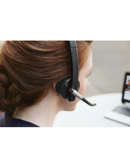 Logitech H820E Zestaw Słuchawkowy Bezprzewodowy Opaska Na Głowę Biuro/Centrum Telefoniczne Podstawka Do Ładowania Czarny