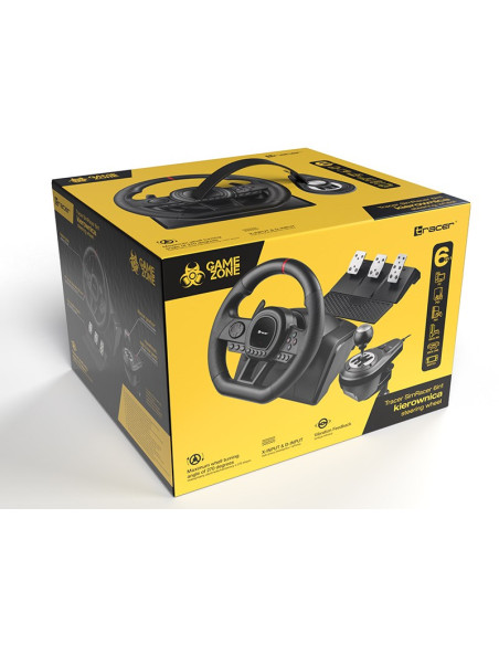 Tracer Kierownica Simracer Manual Gearbox 6 In 1