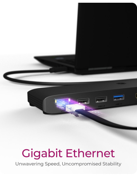 Stacja Dokująca Icybox Usb Type-C Mit Dreifach Videoausgabe