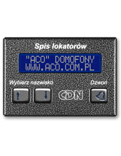 Aco Cdn-230E Gr Elektroniczny Spis Lokatorów Grafit
