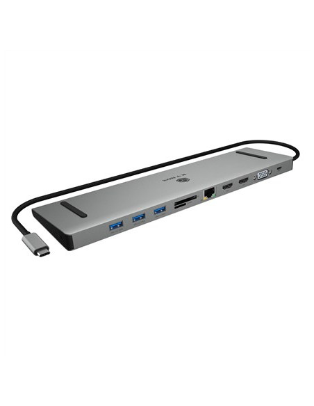 Stacja Dokująca Icybox Usb-C -  Hdmi/Vga/Usb-A/Usb-C/3,5Mm