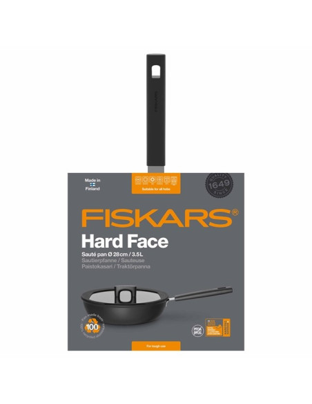 Fiskars Patelnia Szefa Kuchni 28 Cm  Z Pokrywką Hard Face