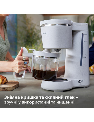 Philips Ekspres Do Kawy Ekologiczna Edycja Hd5120/00 Ciśnienie Pompy 15 Bar Kroplówka 1000 W Biały