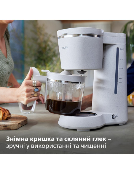 Philips Ekspres Do Kawy Ekologiczna Edycja Hd5120/00 Ciśnienie Pompy 15 Bar Kroplówka 1000 W Biały