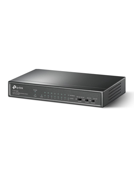 Tp-Link Tl-Sf1009P Łącza Sieciowe Nie Zarządzany Fast Ethernet (10/100) Obsługa Poe Czarny