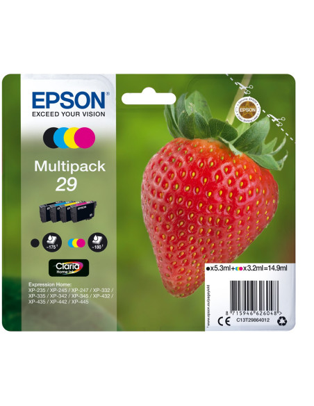 Epson Strawberry Multipack 4-Colours 29 Claria Home Ink