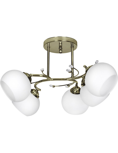 Żyrandol Klasyczna Lampa Sufitowa Wisząca Activejet Irma Patyna 5Xe27 Do Salonu