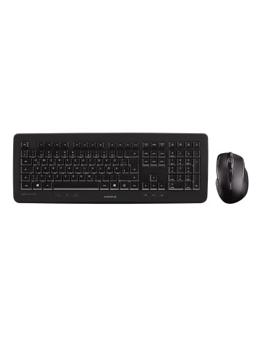 Cherry Dw 5100 Klawiatura Dołączona Myszka Uniwersalne Rf Wireless Qwertz Niemiecki Czarny