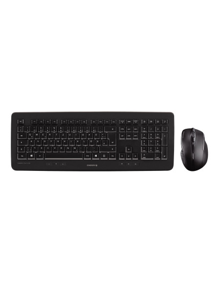 Cherry Dw 5100 Klawiatura Dołączona Myszka Uniwersalne Rf Wireless Qwertz Niemiecki Czarny