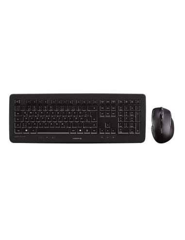 Cherry Dw 5100 Klawiatura Dołączona Myszka Uniwersalne Rf Wireless Qwertz Niemiecki Czarny