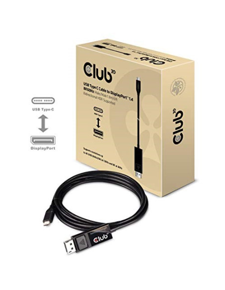 Club3D Cac-1557 Usb C Displayport 1.4 Czarny