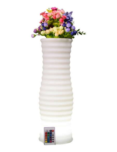 Techly I-Led Flowerpot Doniczka Na Kwiaty Biały Plastik 1 Szt.