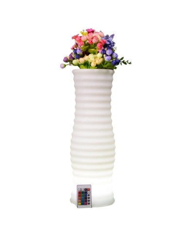 Techly I-Led Flowerpot Doniczka Na Kwiaty Biały Plastik 1 Szt.