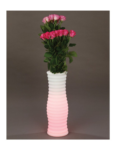 Techly I-Led Flowerpot Doniczka Na Kwiaty Biały Plastik 1 Szt.