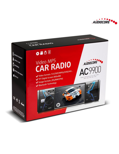 Radioodtwarzacz Samochodowe Audiocore Ac9900 (Usb, Usb + Aux, Usb + Aux + Karty Sd)