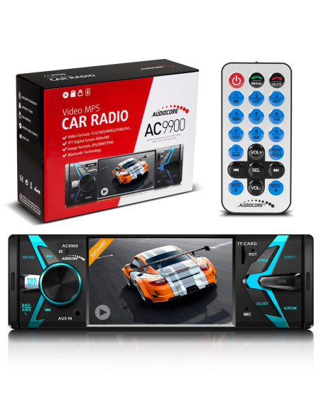 Radioodtwarzacz Samochodowe Audiocore Ac9900 (Usb, Usb + Aux, Usb + Aux + Karty Sd)