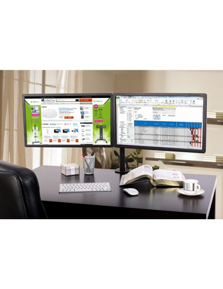 Techly Ica-Lcd 382-D Uchwyt / Stojak Do Monitorów 68,6 Cm (27") Czarny Biurko