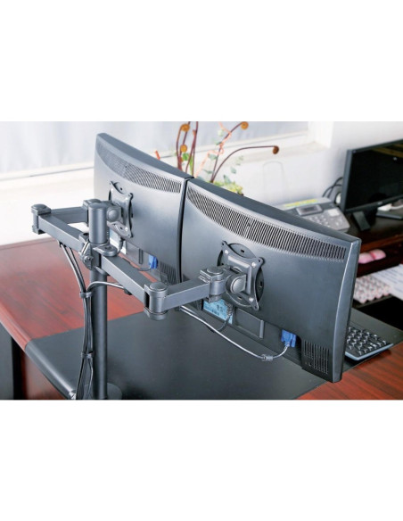 Techly Ica-Lcd 382-D Uchwyt / Stojak Do Monitorów 68,6 Cm (27") Czarny Biurko