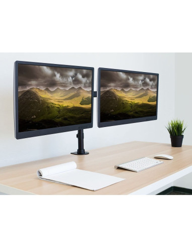 Techly Ica-Lcd 382-D Uchwyt / Stojak Do Monitorów 68,6 Cm (27") Czarny Biurko