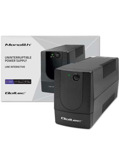 Qoltec Zasilacz Awaryjny Ups Line Interactive | Monolith | 1000Va | 600W