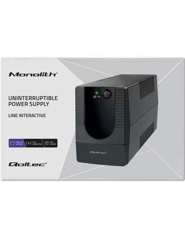 Qoltec Zasilacz Awaryjny Ups Line Interactive | Monolith | 1000Va | 600W