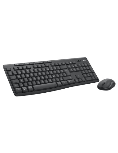 Logitech 920-012065 Klawiatura Dołączona Myszka Biuro Rf Wireless + Bluetooth Qwertz Niemiecki Grafitowy