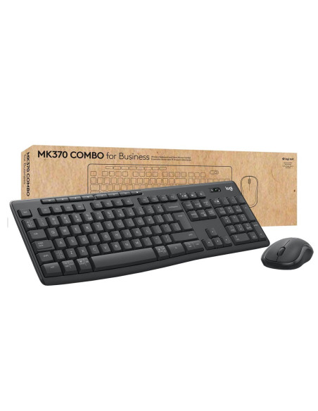 Logitech 920-012065 Klawiatura Dołączona Myszka Biuro Rf Wireless + Bluetooth Qwertz Niemiecki Grafitowy