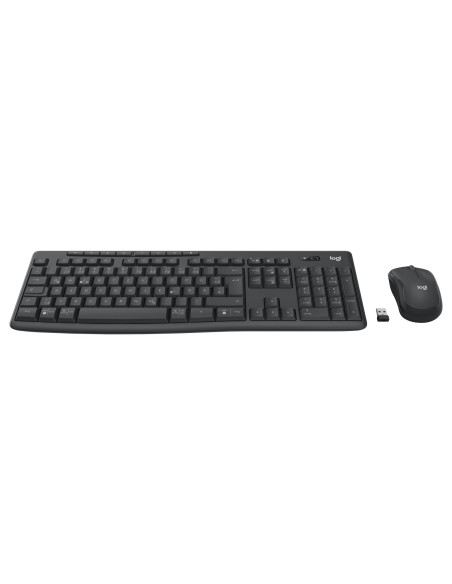 Logitech 920-012065 Klawiatura Dołączona Myszka Biuro Rf Wireless + Bluetooth Qwertz Niemiecki Grafitowy