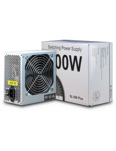 Inter-Tech Sl-500 Plus Moduł Zasilaczy 500 W 20+4 Pin Atx Atx Srebrny