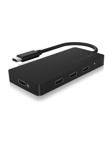 Icy Box Ib-Hub1429-Cpd Usb 3.2 Gen 2 (3.1 Gen 2) Type-C 10000 Mbit/S Czarny