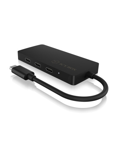 Icy Box Ib-Hub1429-Cpd Usb 3.2 Gen 2 (3.1 Gen 2) Type-C 10000 Mbit/S Czarny