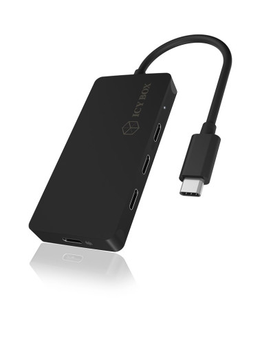 Icy Box Ib-Hub1429-Cpd Usb 3.2 Gen 2 (3.1 Gen 2) Type-C 10000 Mbit/S Czarny