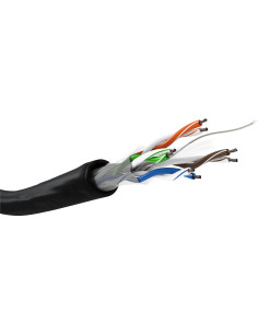 Goobay 57293 Kabel Sieciowy Czarny 100 M Cat6 U/Utp (Utp)