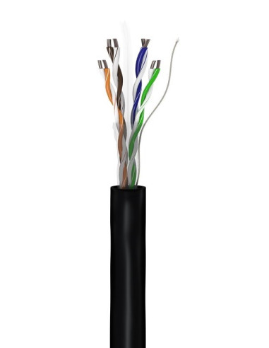 Goobay 57293 Kabel Sieciowy Czarny 100 M Cat6 U/Utp (Utp)