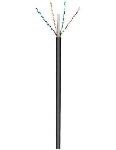 Goobay 57293 Kabel Sieciowy Czarny 100 M Cat6 U/Utp (Utp)