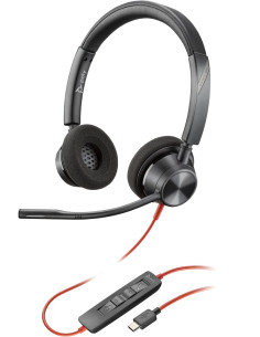 Poly Blackwire 3320 Stereo Usb-C Headset +Usb-C/A Adapter 2