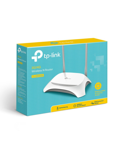 Tp-Link Tl-Mr3420 Router Bezprzewodowy Fast Ethernet Jedna Częstotliwości (2,4 Ghz) Czarny, Biały