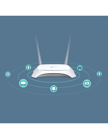Tp-Link Tl-Mr3420 Router Bezprzewodowy Fast Ethernet Jedna Częstotliwości (2,4 Ghz) Czarny, Biały