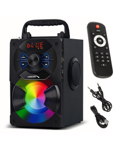 Głośnik Przenośny Bluetooth Audiocore, Radio Fm, Wejście Kart Sd/Mmc, Aux, Usb, Pilot, Ac730
