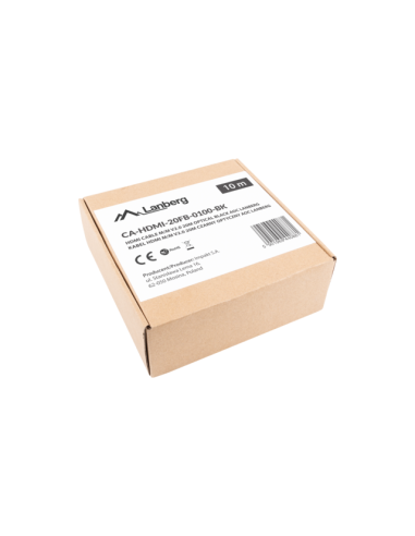 Lanberg Kabel Hdmi Lanberg Kabel Hdmi M/M V2.0 10M Optyczny Aoc Czarny Ca-Hdmi-20Fb-0100-Bk