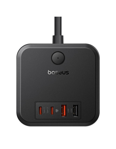 Listwa Zasilająca Baseus Powercombo 3Ac+2U+2C 30W Eu (1,5M  Czarny)