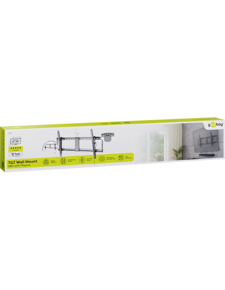 Wentronic Pro Tilt (Xl) 2,54 M (100") Czarny
