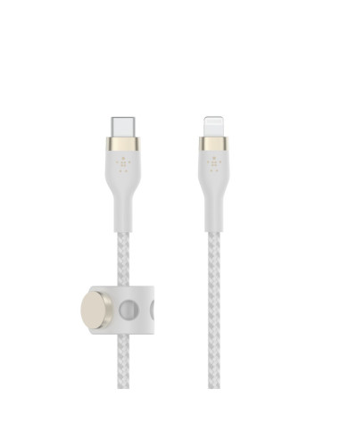 Kabel Belkin Boostcharge Pro Flex Usb-C Cable With Lightning Connector 3M Silicone Oplot White