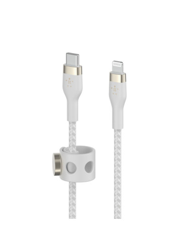 Kabel Belkin Boostcharge Pro Flex Usb-C Cable With Lightning Connector 3M Silicone Oplot White