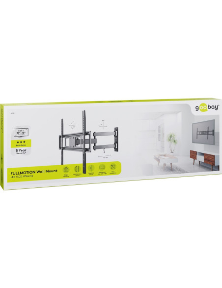 Goobay 49745 Uchwyt Do Telewizorów 177,8 Cm (70") Czarny