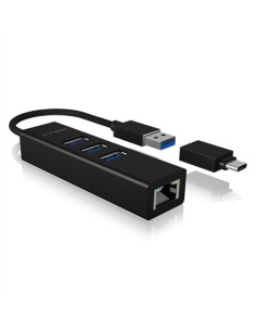 Icy Box Ib-Hub1419-Lan Usb 3.2 Gen 1 (3.1 Gen 1) Type-A Czarny 2