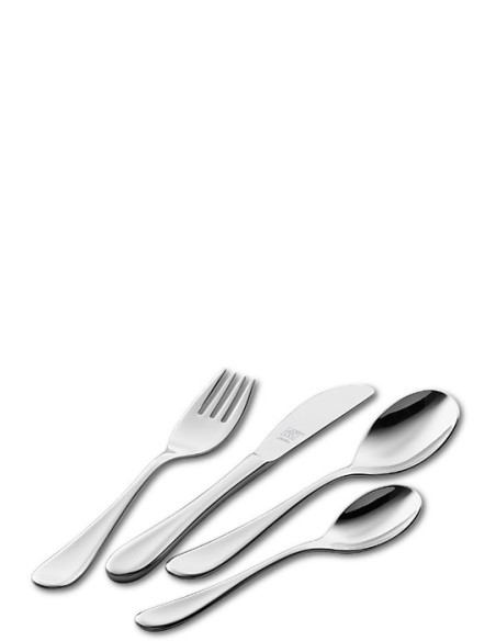 Zwilling Filou 4 Pcs. Children's Set Zestaw Sztućców Dla Malucha Srebrny
