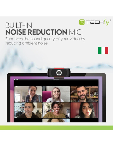 Techly Kamera Usb Internetowa Fullhd 1080P Z Mikro